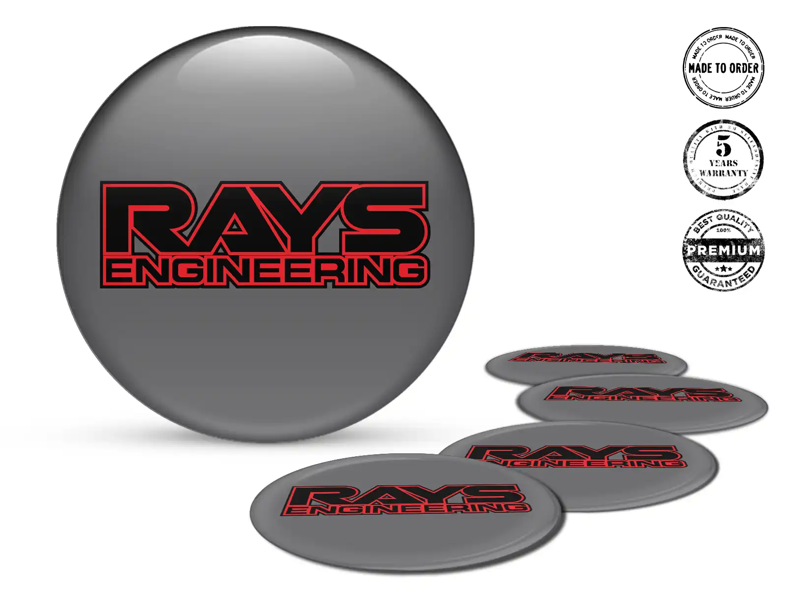 Rays Emblema de Rueda Edición Pegatinas de Cúpula Premium
